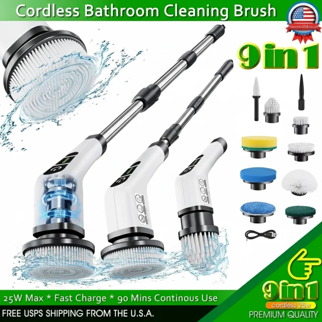 Cordless Bathroom Cleaning Brush